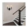 KMaiPem Apliques de pared de vela apliques negros mate_5