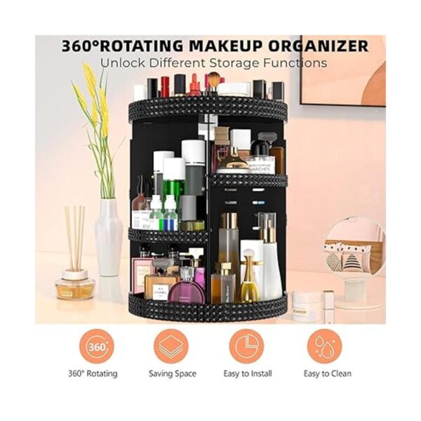 HEMTROY Organizador de maquillaje giratorio de 360 grados_2
