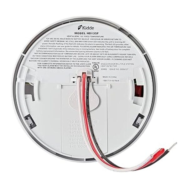 Kidde HD135F Fyrnetics Hardwire Detector de calor con