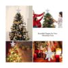 Decoración para árbol de Navidad con estrella iluminada_4