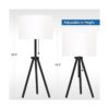 OBright Lámpara de mesa de trípode ajustable en altura_2
