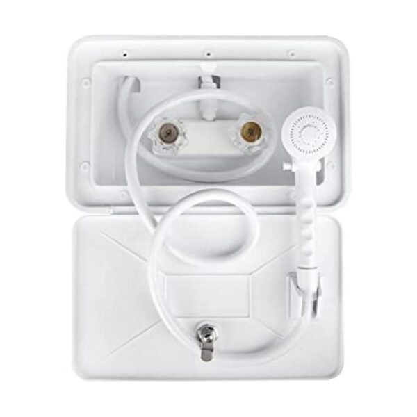 OYMOV Caja de ducha exterior con cerradura para_1