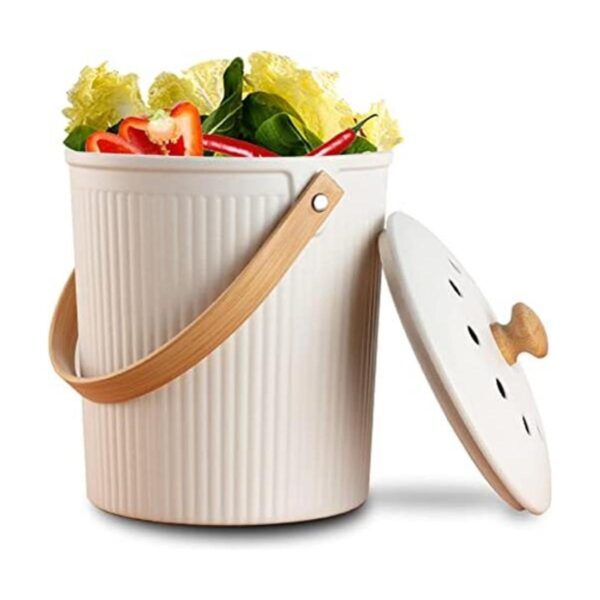 LALASTAR Contenedor de compost de cocina con tapa hecho_1