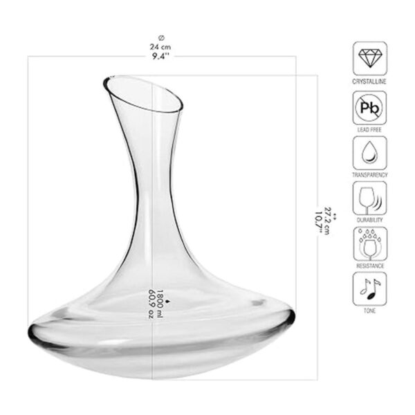 KROSNO Vaso de jarra de vino tinto 60.9 fl oz 60.9_2