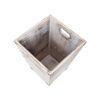 Cubo de basura cuadrado de madera estilo granja con asas_3
