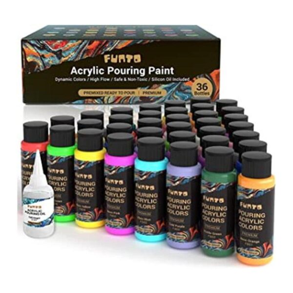 Funto Pintura acrílica para vertido juego de 36 botellas_1