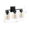 Espird Accesorios de baño negros con certificación UL 3_3