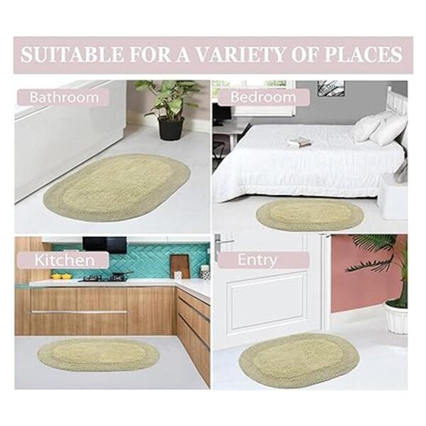 Home Weavers Colección Double Ruffle Alfombra de baño