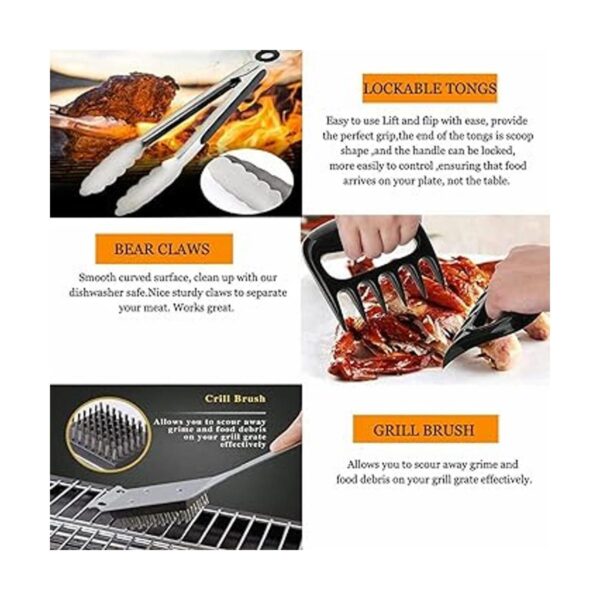 Juego de utensilios para parrilla accesorios para
