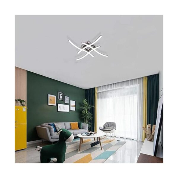 Goeco Lámpara de techo LED moderna de 4 luces de 24 W_2