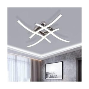 Goeco Lámpara de techo LED moderna de 4 luces de 24 W_1