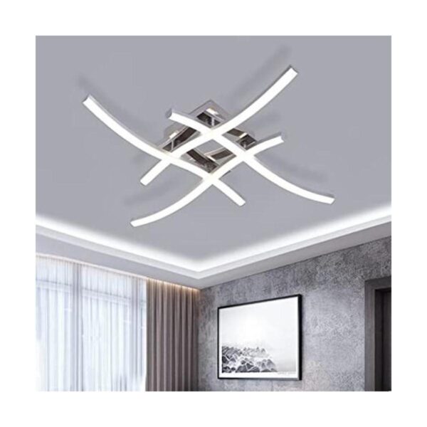 Goeco Lámpara de techo LED moderna de 4 luces de 24 W_1