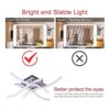 Goeco Lámpara de techo LED moderna de 4 luces de 24 W_5