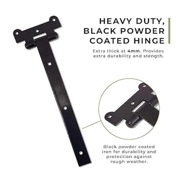 DIYWorld Bisagras de puerta negras 2 bisagras de puerta