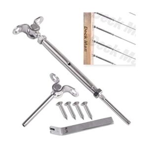Deck Man T316Kit de rieles de cable de acero inoxidable_1