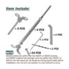 Deck Man T316Kit de rieles de cable de acero inoxidable_3