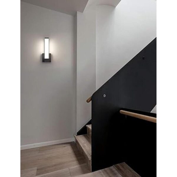 Aplique de pared negro para decoración de casa luces LED_3