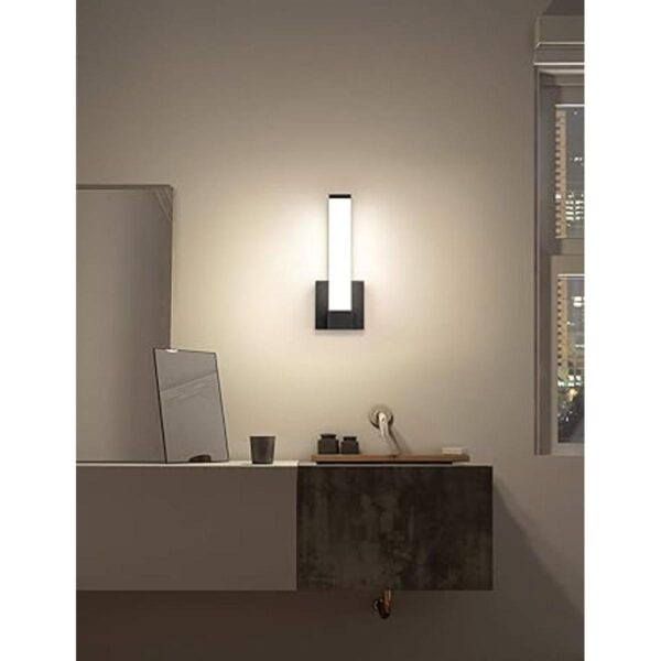 Aplique de pared negro para decoración de casa luces LED_2