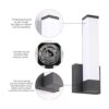Aplique de pared negro para decoración de casa luces LED_6