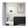 Aplique de pared negro para decoración de casa luces LED_4