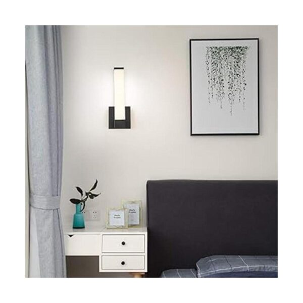 Aplique de pared negro para decoración de casa luces LED_4