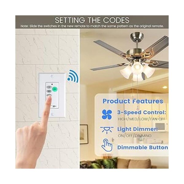 Kits de control remoto universal UC9050T para ventilador_2