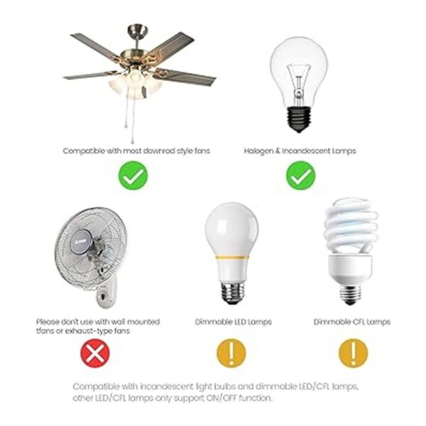Kits de control remoto universal UC9050T para ventilador_4