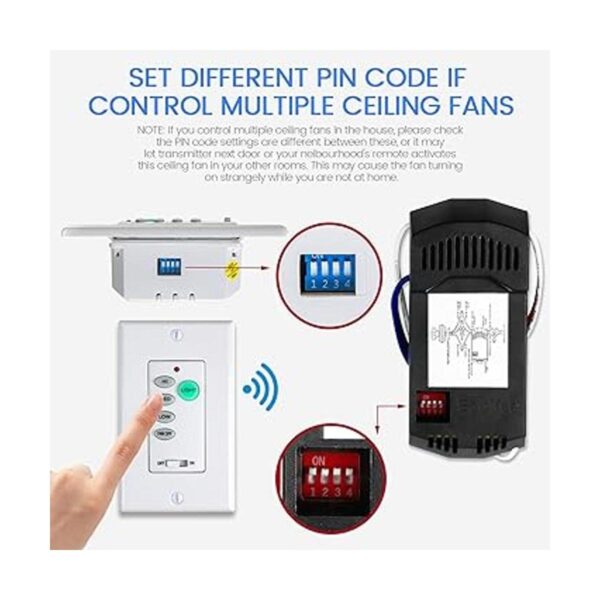 Kits de control remoto universal UC9050T para ventilador_3