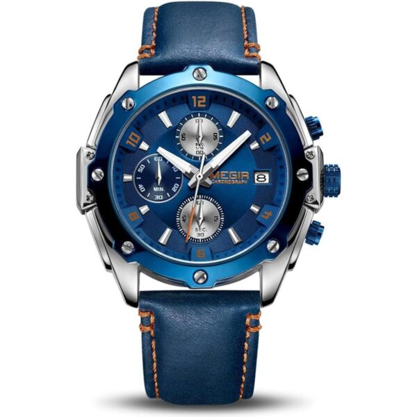 Megir Relojes para hombres Elegante Casual Ejército_1