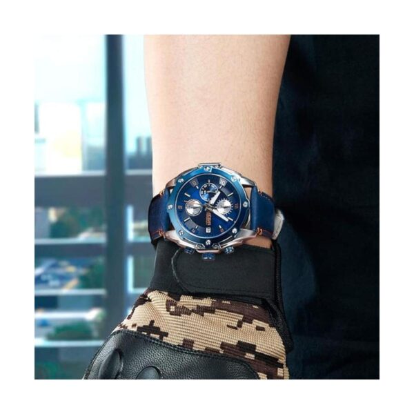 Megir Relojes para hombres Elegante Casual Ejército_6
