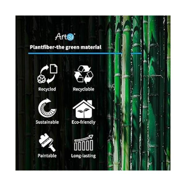 Art3d Paneles de pared 3D de fibra vegetal para decoración_5