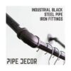 PIPE DECOR Perchero de ropa de pared de tubería