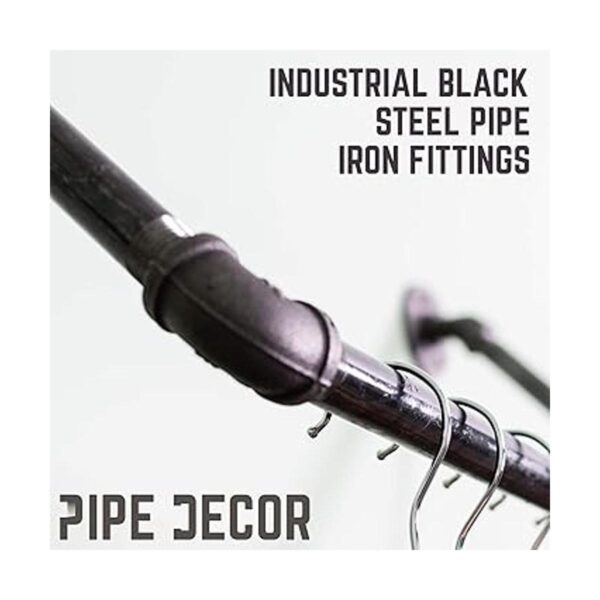 PIPE DECOR Perchero de ropa de pared de tubería