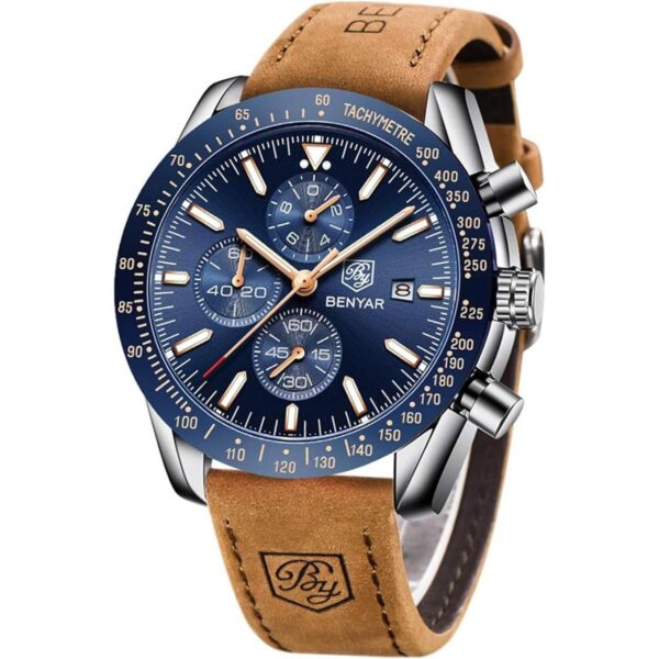 BENYAR Relojes de cuarzo para hombre movimiento_1