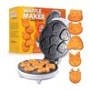 Tettonia Máquina de hacer gofres para niños y mini hacer