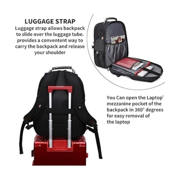 Mochila extra grande para laptop de viaje de 50 litros