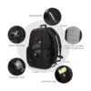 Mochila extra grande para laptop de viaje de 50 litros