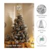 Lewondr Star Tree Topper funciona con pilas estrellas_4