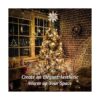 Lewondr Star Tree Topper funciona con pilas estrellas_2