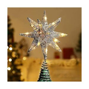 Lewondr Star Tree Topper funciona con pilas estrellas_1