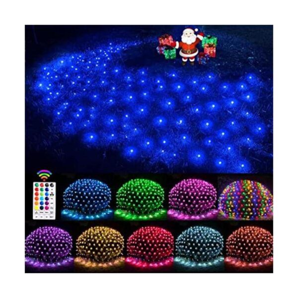 Luces de red de Navidad para exteriores 240 LED 18 luces_1
