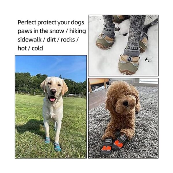 Hcpet Botas de perro transpirables para perros pequeños_5