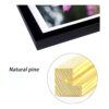 Mxtallup 40 x 40 marcos de madera con diamantes de 15.7 x