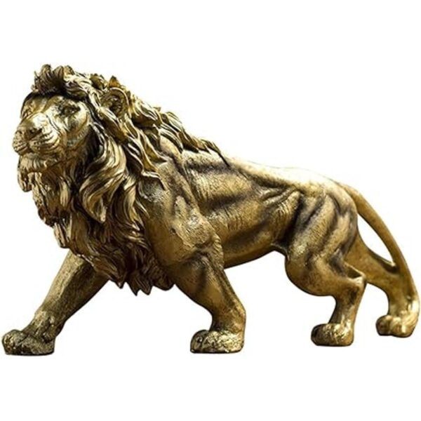 Figura de león de 14 pulgadas con diseño de estatua_5
