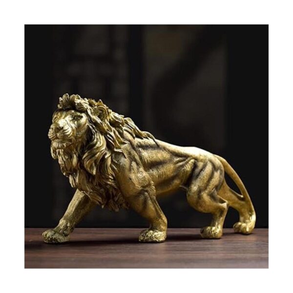 Figura de león de 14 pulgadas con diseño de estatua_2