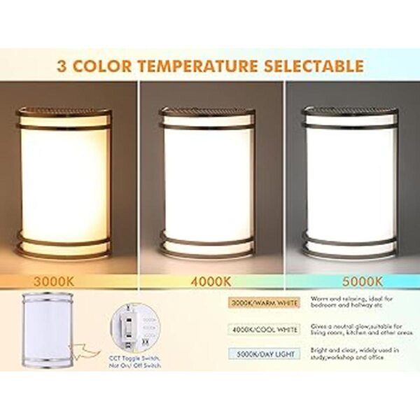 Aplique LED de pared de 3 colores iluminación de pared de_2