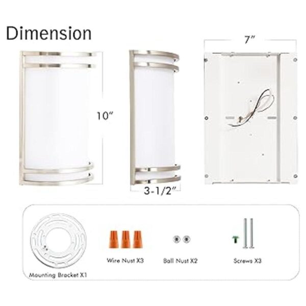Aplique LED de pared de 3 colores iluminación de pared de_6
