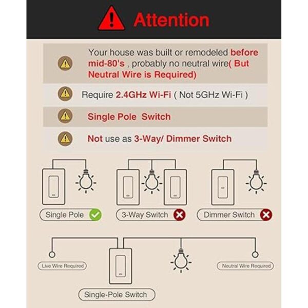 GHome Interruptor inteligente interruptor de luz WiFi_2