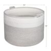 Cesta grande de cuerda de algodón 24x24x18 pulgadas_6