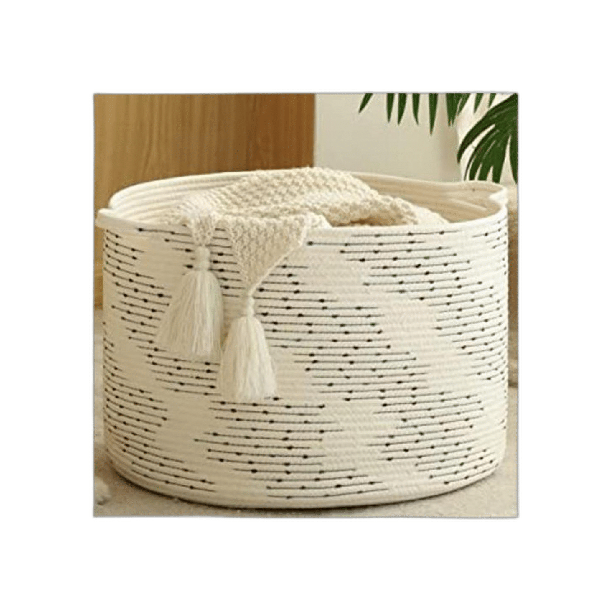 KAKAMAY Canasta grande para manta 20 x 13 pulgadas